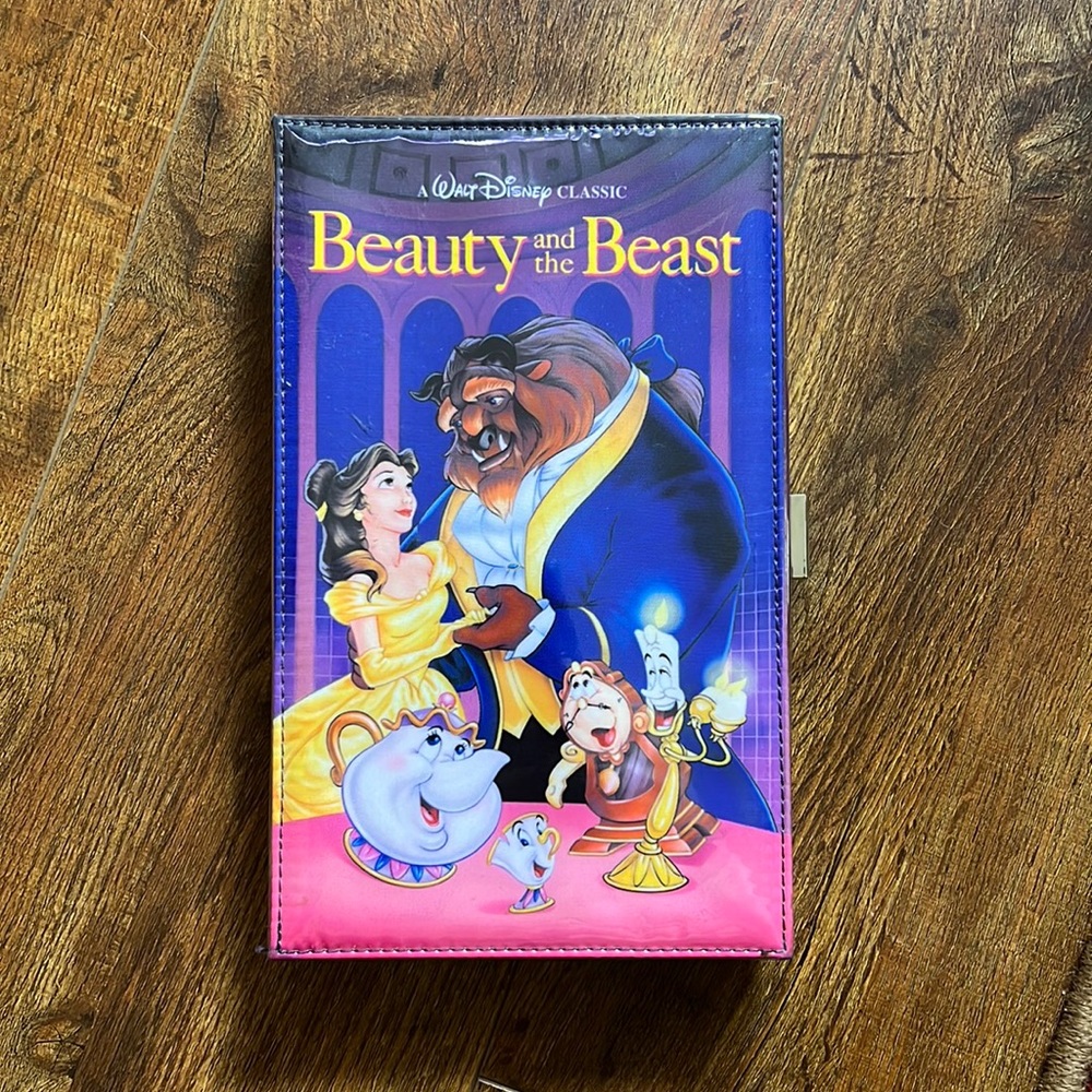 Oh My Disney VHS Clutch Beauty And The Beast Purse
